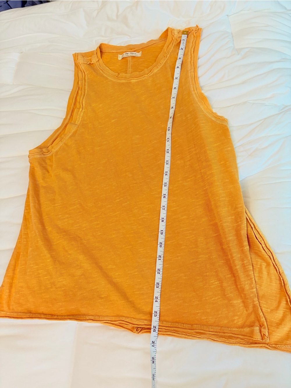We The Free Orange Slub Knit Tank Top - Picture 6 of 7
